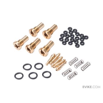 Set de 5 Válvulas de Entrada de 5 mm con O-Rings y Resortes para Cargador de Tambor Eléctrico CYMA CGS/MWS de 500 BBs para Airsoft