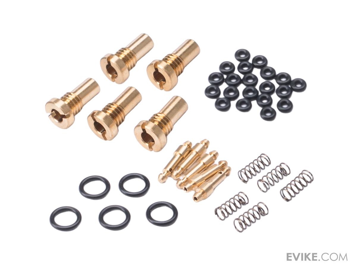 cyma-124508 Set de 5 Válvulas de Entrada de 5 mm con O-Rings y Resortes para Cargador de Tambor Eléctrico CYMA CGS/MWS de 500 BBs para Airsoft - Imagen 1