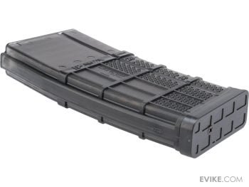 Cargador Mid-Cap EMG x Lancer Systems L5AWM de 190 BBs para AEGs M4/M16 para Airsoft (Color: Negro Humo) - Imagen 4