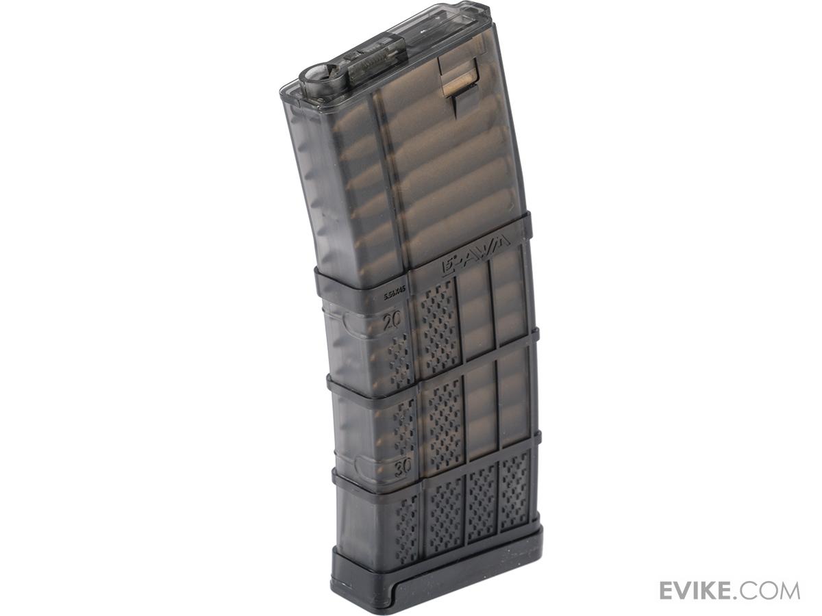 jds-13521 Cargador Mid-Cap EMG x Lancer Systems L5AWM de 190 BBs para AEGs M4/M16 para Airsoft (Color: Negro Humo) - Imagen 1