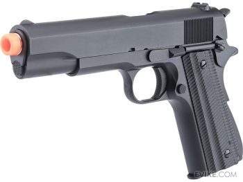 Secundaria GBB Full Metal M1911A1 Matrix x Golden Eagle para Airsoft (Cachas Delgadas Texturizadas)
