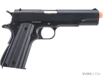 Secundaria GBB Full Metal M1911A1 Matrix x Golden Eagle para Airsoft (Cachas Delgadas Texturizadas) - Imagen 4