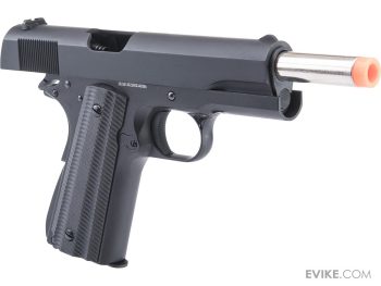 Secundaria GBB Full Metal M1911A1 Matrix x Golden Eagle para Airsoft (Cachas Delgadas Texturizadas) - Imagen 5