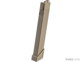 Cargador Mid-Cap S-Mag de 100 BBs para AEG X-Series PDW para Airsoft (Color: Tan) - Imagen 2