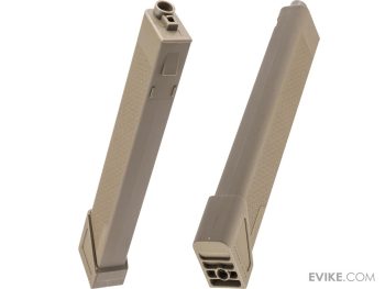 Cargador Mid-Cap S-Mag de 100 BBs para AEG X-Series PDW para Airsoft (Color: Tan) - Imagen 3