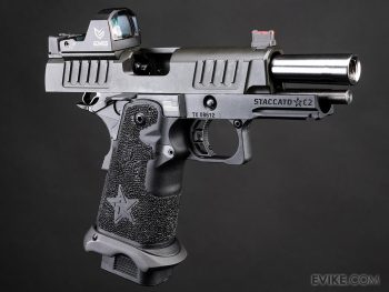 Réplica Secundaria GBB Staccato C2 Compact 2011 T8 con Slide Lista para RMR de 6mmProShop para Airsoft (Green Gas) - Imagen 5