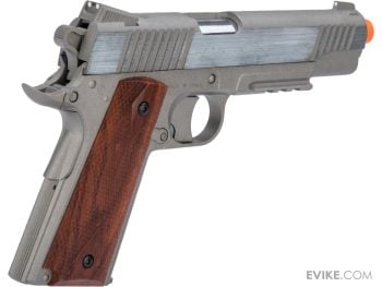 Secundaria de CO2 Colt M45A1 High Efficiency Non-Blowback con Licencia Oficial para Airsoft (Modelo: Acero Inoxidable) - Imagen 2