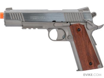 Secundaria de CO2 Colt M45A1 High Efficiency Non-Blowback con Licencia Oficial para Airsoft (Modelo: Acero Inoxidable) - Imagen 3