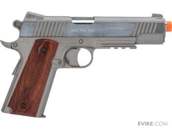 Secundaria de CO2 Colt M45A1 High Efficiency Non-Blowback con Licencia Oficial para Airsoft (Modelo: Acero Inoxidable) - Imagen 4