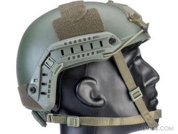 Casco Bump Táctico Advanced High Cut Ajustable y Acolchado para Airsoft (Color: Verde Olivo / Talla: L – XL) - Imagen 3